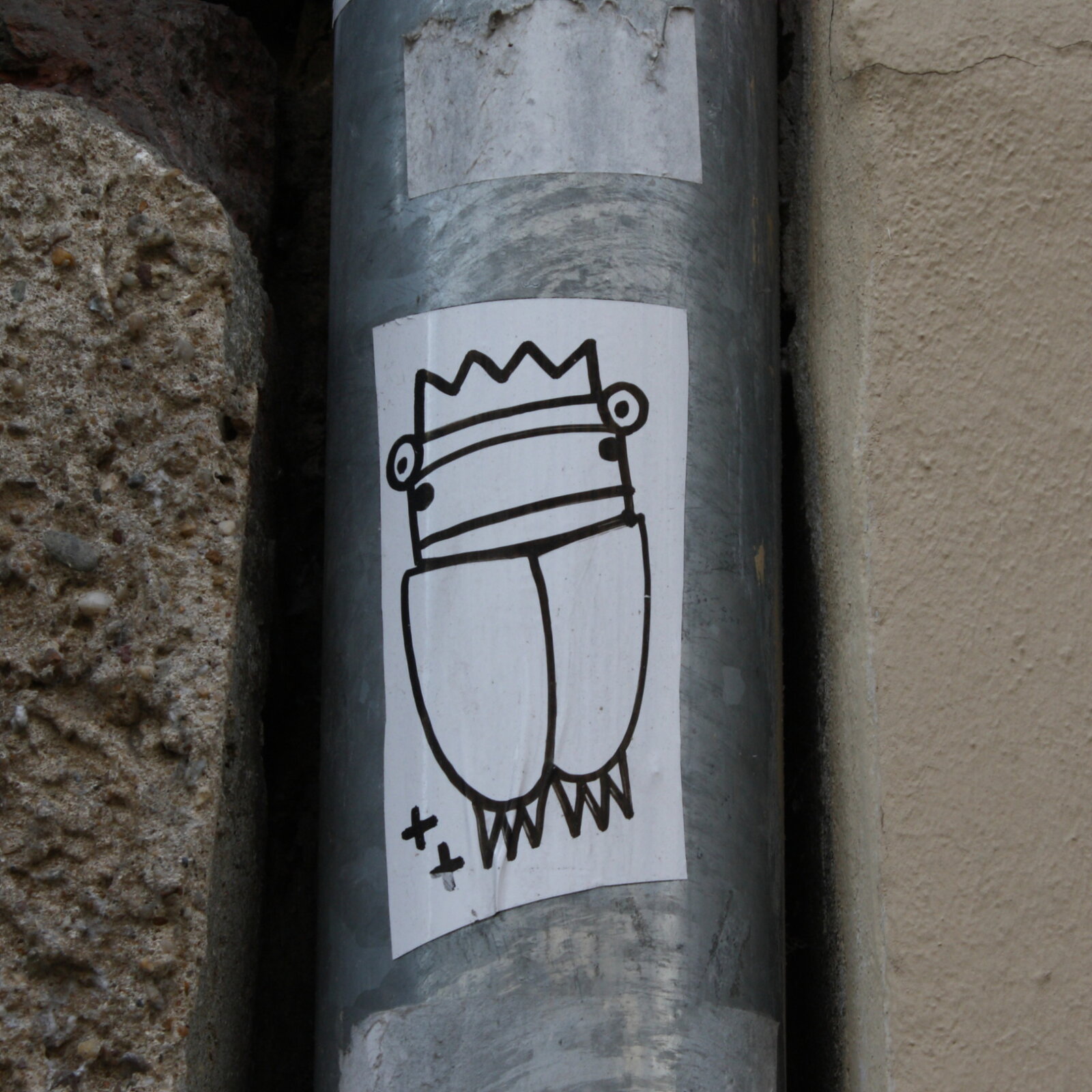 Strichmann mit Krone