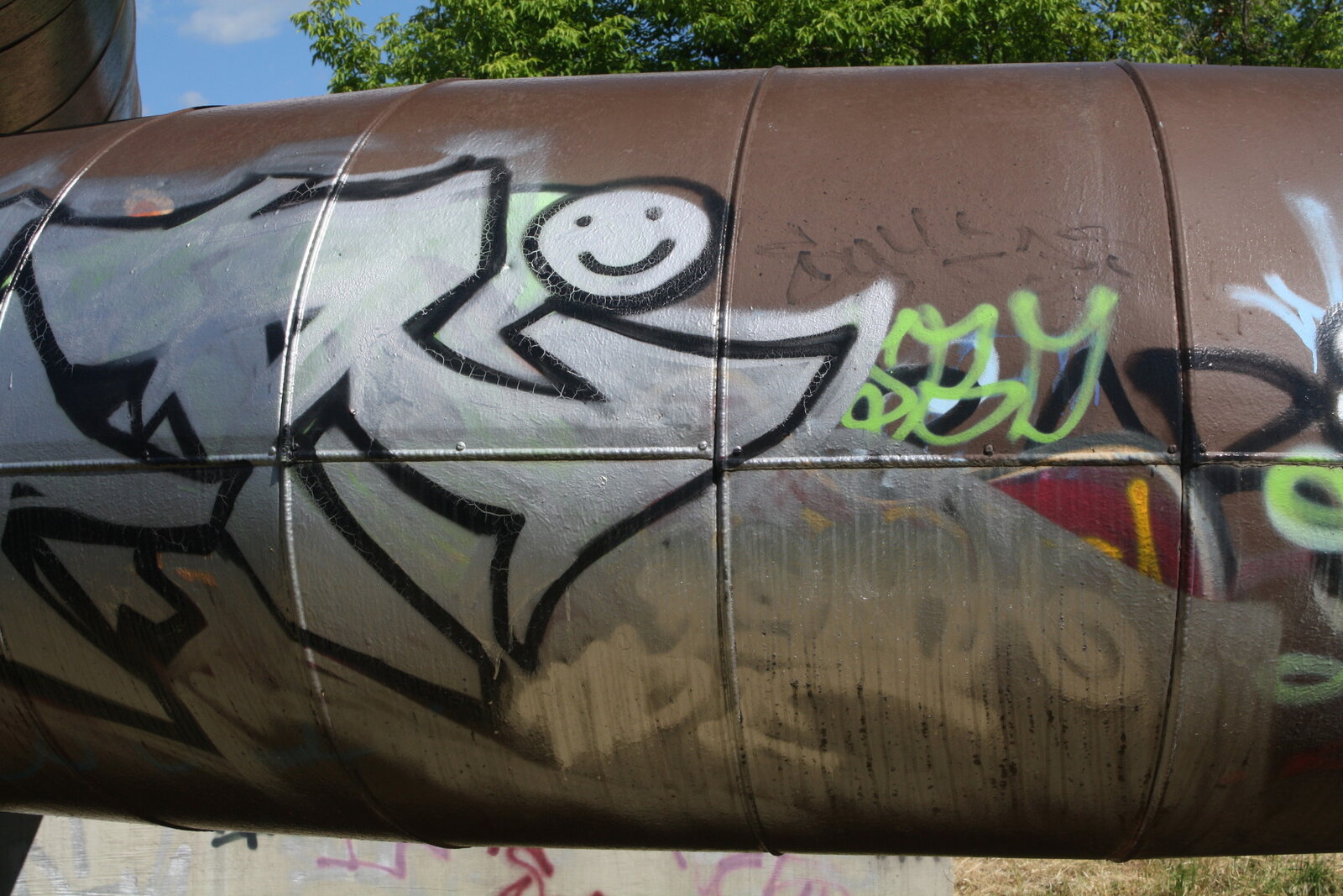 Graffiti bildlich: Das kleine Gespenst