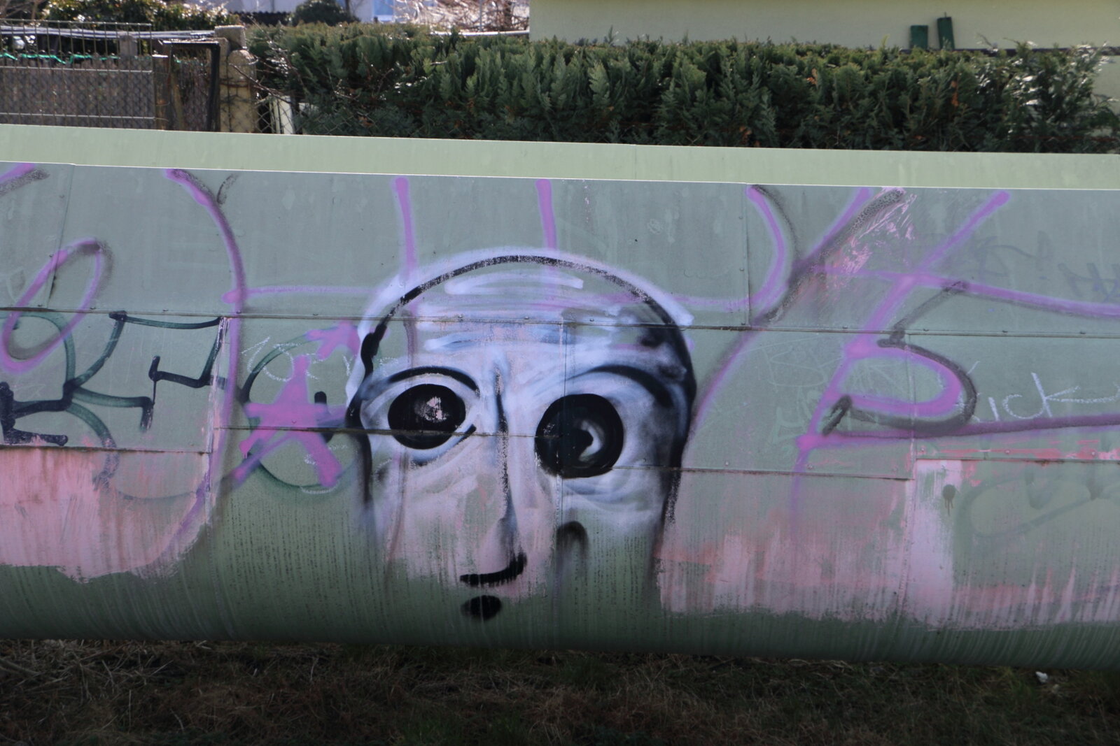 Graffiti bildlich: Erschrecken