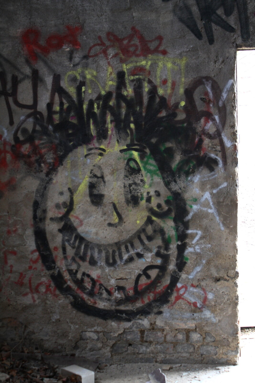Graffiti bildlich: Strahlemann