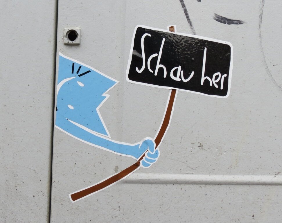 Hallo schau her