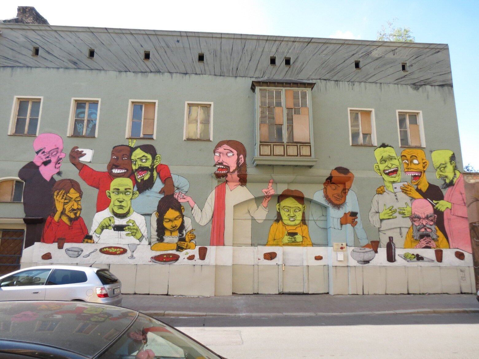 Street Art-Abendmahl