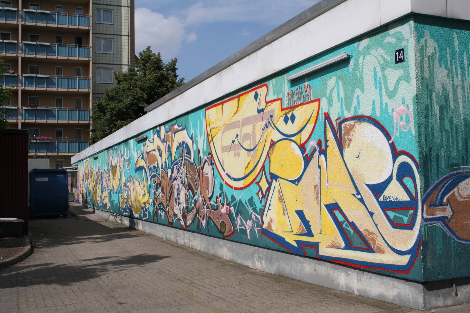 Carl-Schurz-Straße, Rückseite