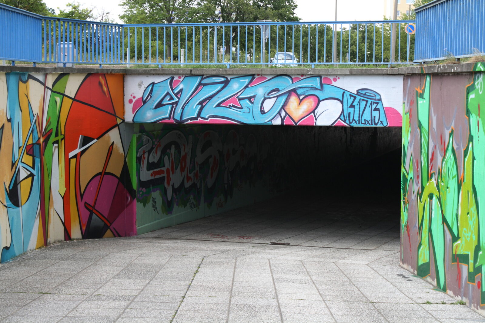 Halle-Neustadt, Unterführung Scheibe E (4)