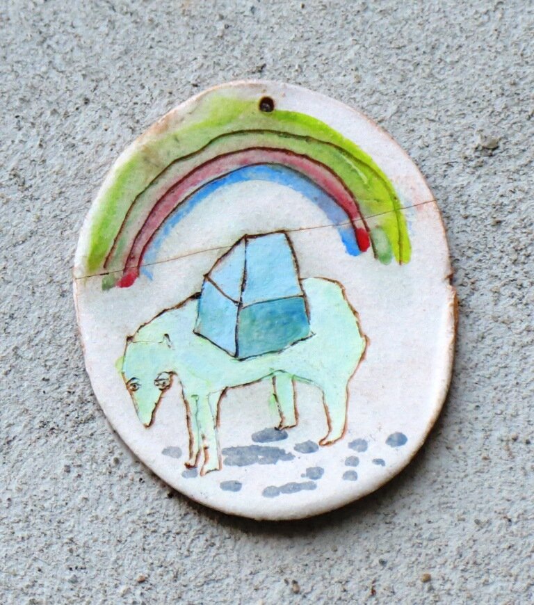 Eisbär unterm Regenbogen