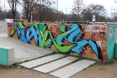 Neue Bilder am Skatepark in Halle-Neustadt