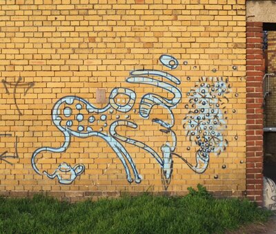 Graffito gezeichnet