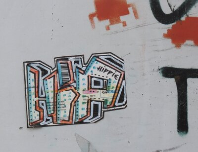 Hippie-Stickerserie 10.