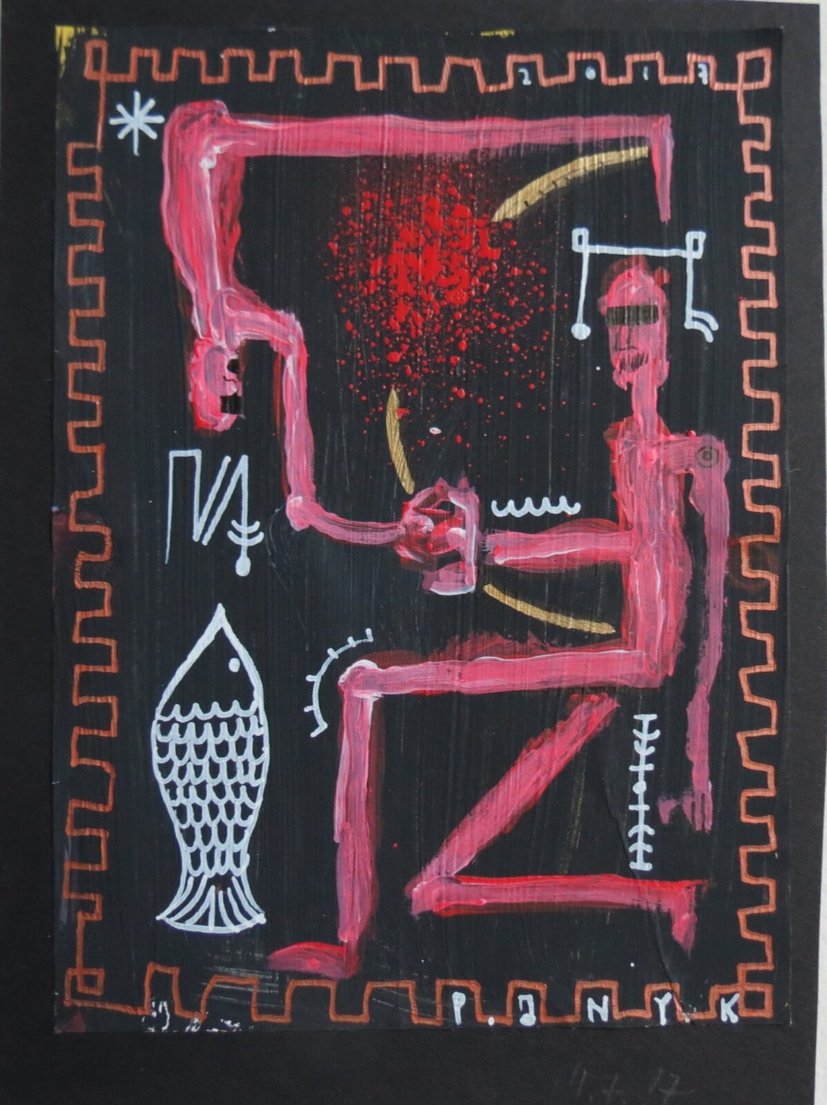 ohne Titel (Düsternis mit Fisch)