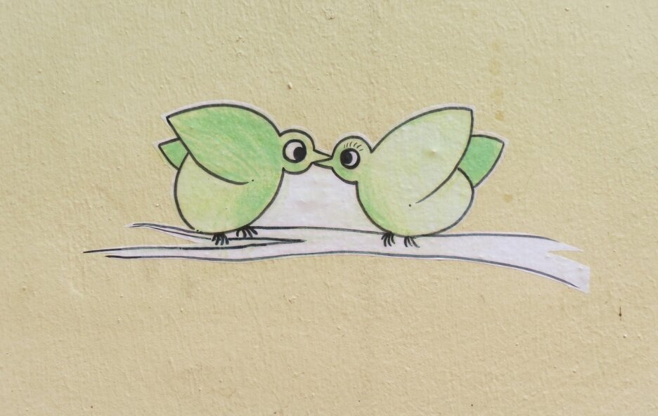 Vögel Eierleger schnäbelnd