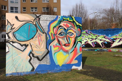 Ernst-Haeckel-Weg Halle-Neustadt, gesammelte Werke Jan. 2018