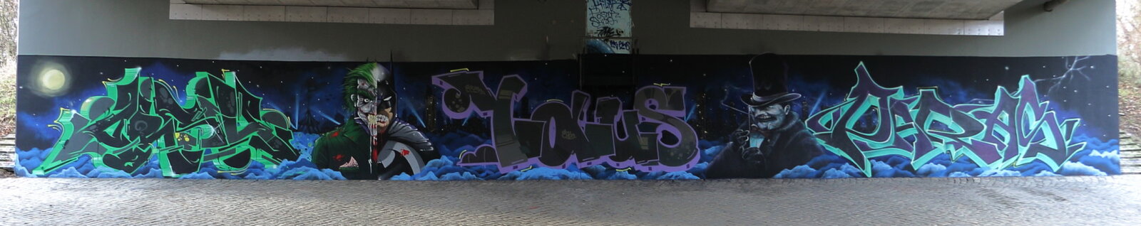 Unter der Brücke, Joker/Batman, Mr. Pinguin