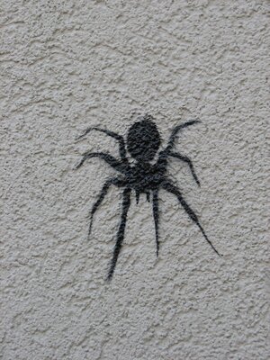Spinnen-Stencil.