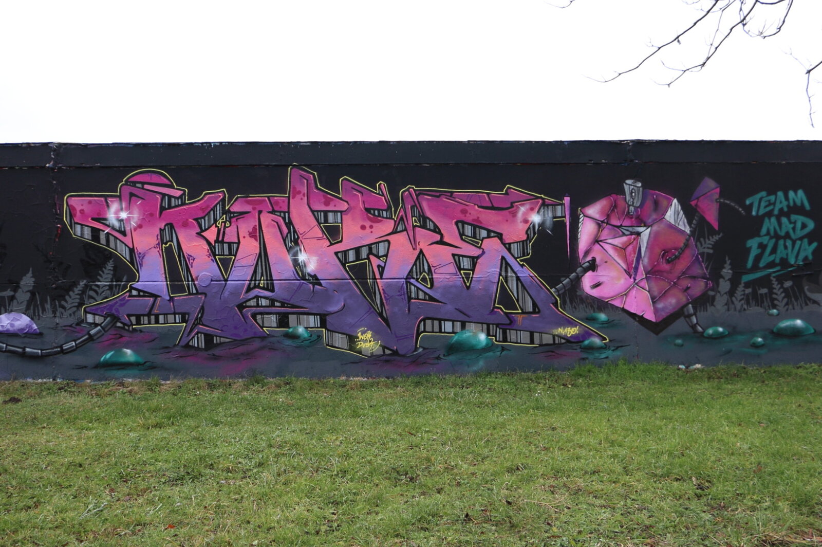 Kaolinstraße Ha-Neu (183): POSTER u.a. vom Team Mad Flava
